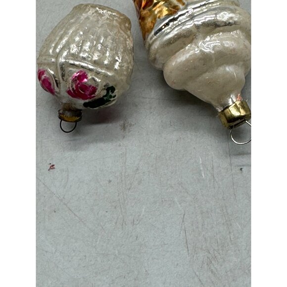 Vintage Glass Christmas Ornaments ice cream Cupcake Cherry Design 1.5-2.5" READ - Picture 6 of 8